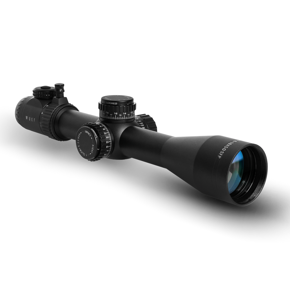 Defender 2.8-18x50 MOA-2JF SFP Illuminated Rifle Scope