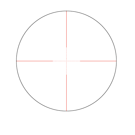 Half Mil-Dot Illuminated Reticle Scope