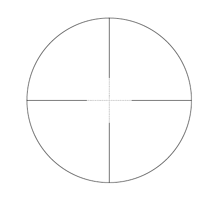 Half Mil-Dot Reticle Scope
